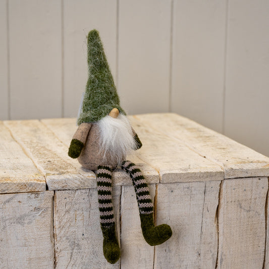 Sitting Green Woolly Gonk