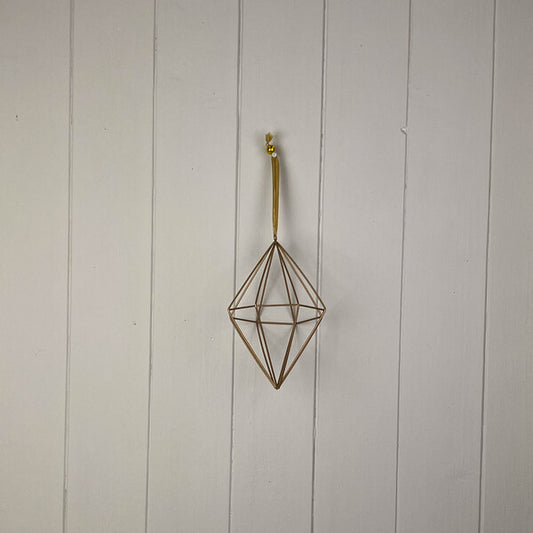 CL - Gold Metal Geometric Decoration 10x10x15cm