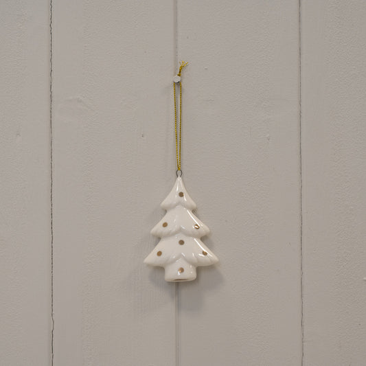 Glazed Ceramic Hanging Tree L5.1xW2.2xH7.7cm