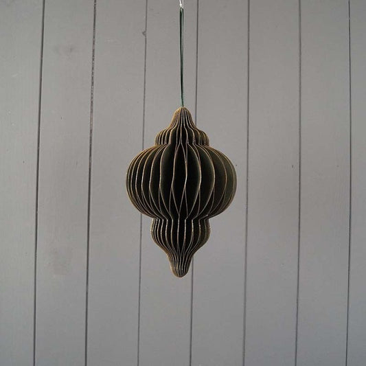 Hanging Handmade Green Lantern Paper Decoration 20cm