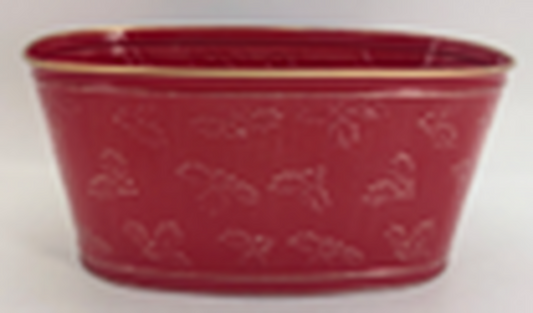 25x13cm Christmas Holly Trough
