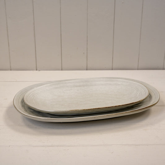 Satchville Stoneware Medium Oval Plate