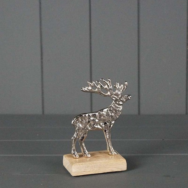 Metal Reindeer L12.5xW5xH17cm