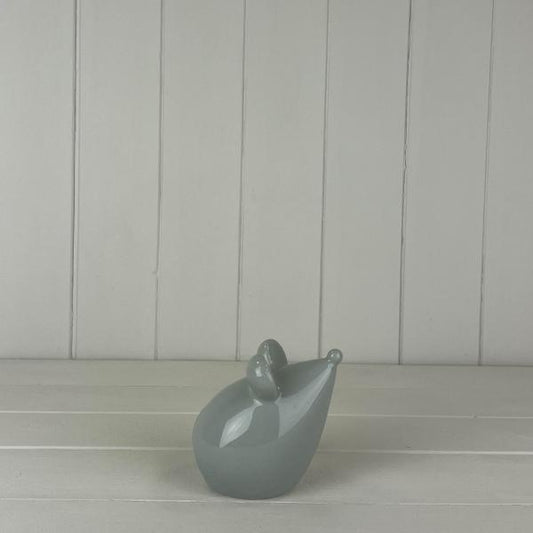 Grey Ceramic mouse  size 9.5x7.4x9.2cm