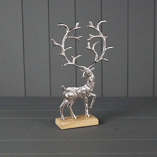 Metal Reindeer L17.5xW5xH27cm