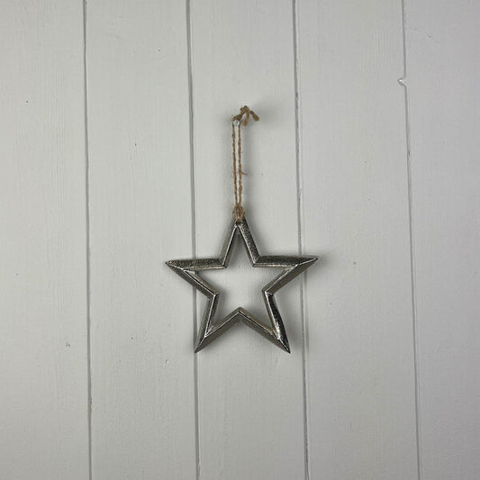 Metal Hanging Star 12cm