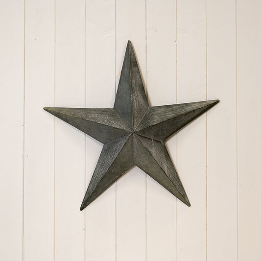 Natural Grey Metal star decorations L49.5cm H52cm W6cm