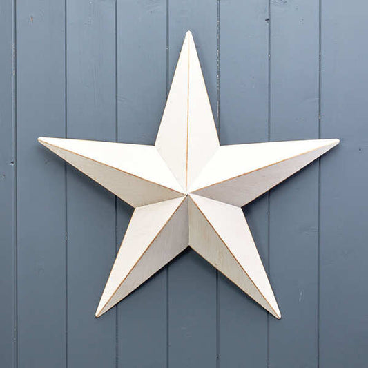 White Metal star decorations 52x49.5cm