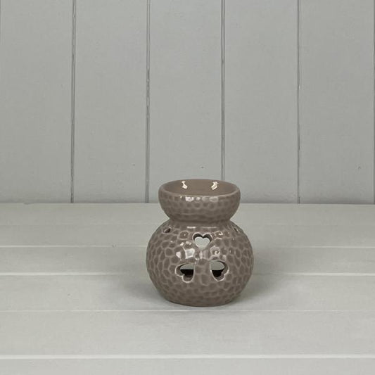 Mocha  Heart Oil Burner H9cm W9cm D8cm  Weight-178g