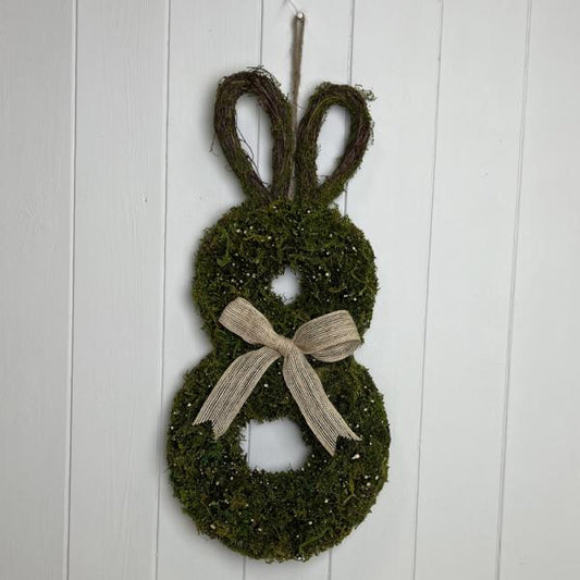 Moss And Salim Hanging Rabbit Wreath 47x22.5x6cm