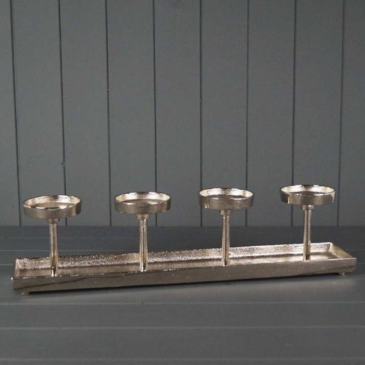Metal Tealight Centrepiece L50xH10cmÂ  Weight-1132g