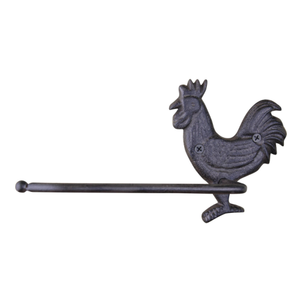 Cast Iron Rustic Toilet Roll Holder  Chicken