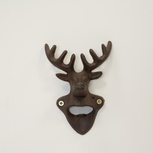 Cast Iron Traditional Style Bar Bottle opener with Stag decoration