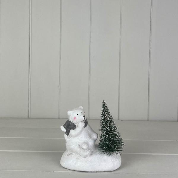 Ceramic Bear deco with light  size L11xW7 xH12