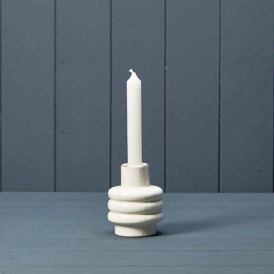 Ceramic candle holder 7.2x7.2x8.8cm