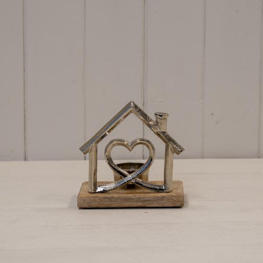 Metal House Tealight L14.5xW7.5xH15cm
