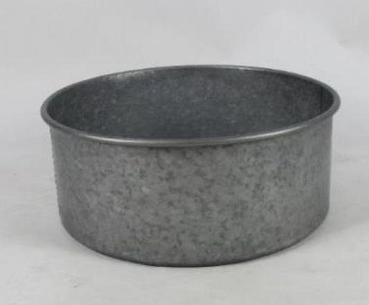 420546-ZBWL (SR) Zinc Bowl Straight Sided with Drainage Holes and Bungs H19cm D43cm