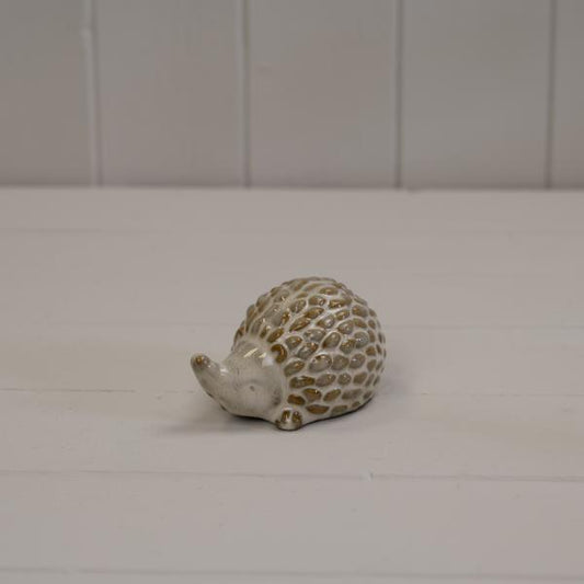 Beige Mottle Ceramic Hedgehog Decoration L9xD6xH5cm  Weight-110g