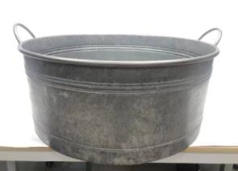 420539-TUB (SR) Huge Centrepiece Tub with Handles. Drainage Hole and Bungs TD 72cm H27/31cm  (+ME86