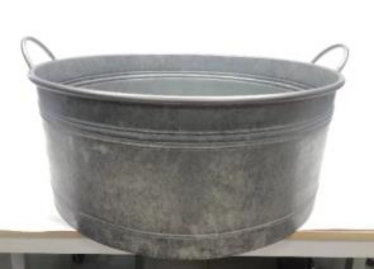 420539-TUB (SR) Huge Centrepiece Tub with Handles. Drainage Hole and Bungs TD 72cm H27/31cm  (+ME86