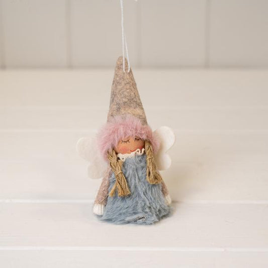 Hanging fabric angel (8cm)