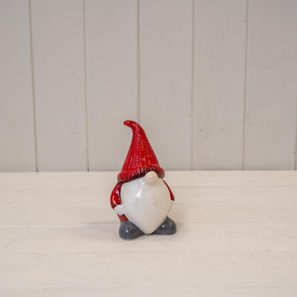Red/White Ceramic Santa Gonk L9xW8xH14cm