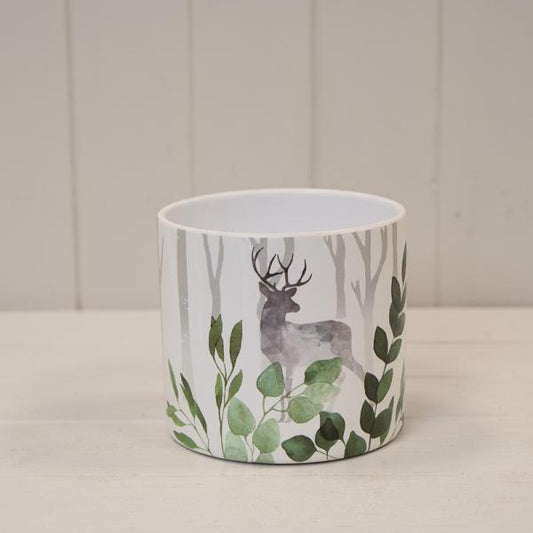 Woodland Stag Pot TD13.8cm H12.5cm L13.8cm W13.8cm Weight-138g