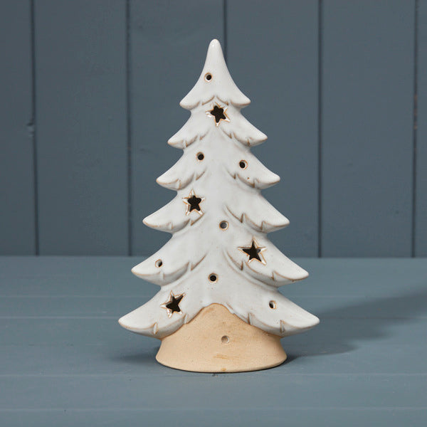 Ceramic Tree Tealight Holder W14xD7xH23cm Weight-390g