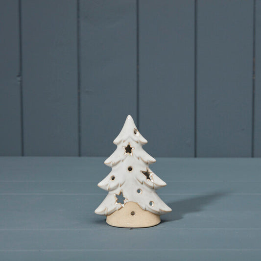 Ceramic Tree Tealight Holder W8.5xD5xH12.5cm