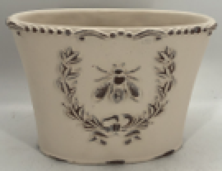 Ceramic Bee planter L23cm W12cm H16cm