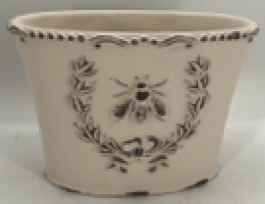 Ceramic Bee planter L23cm W12cm H16cm