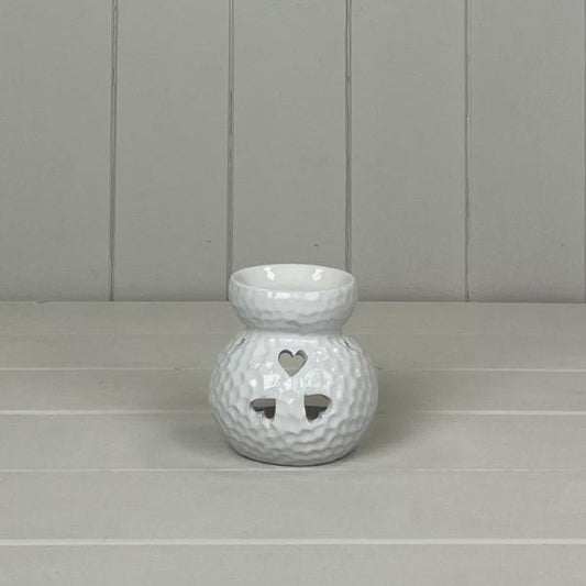 White Heart Oil Burner H9cm W9cm D8cm  Weight-178g
