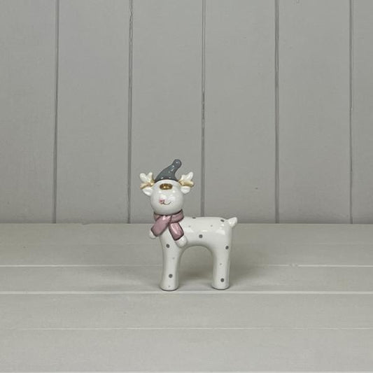 Ceramic Reindeer  H11.4cm W9cm D3.3cm  Weight-80g