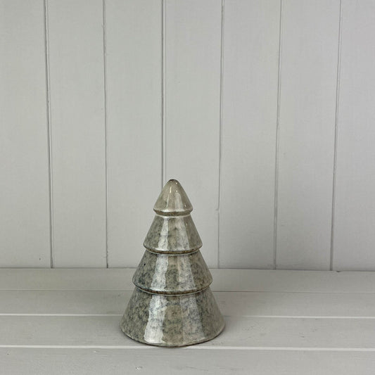 Glazed Ceramic Tree Decoration L12.5xD12.5xH18.5cm