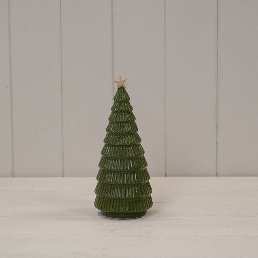 Green Ceramic Tree L8xW8xH19.5cm