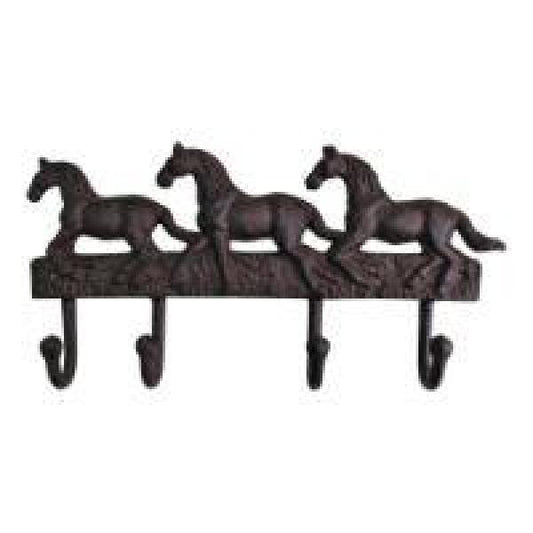 Cast Iron Three Horse Wall Hook