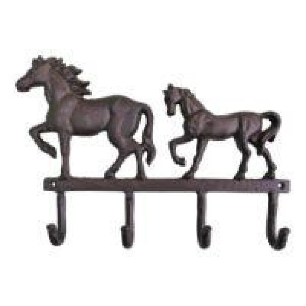 Two Horse Cast Iron Wall Hook