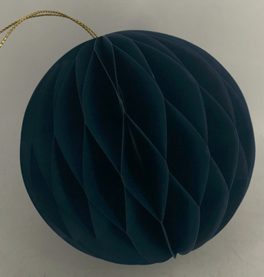 Set of 3 Royal Blue Round Baubles