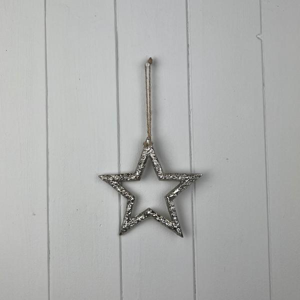 Silver Metal Star 15cm