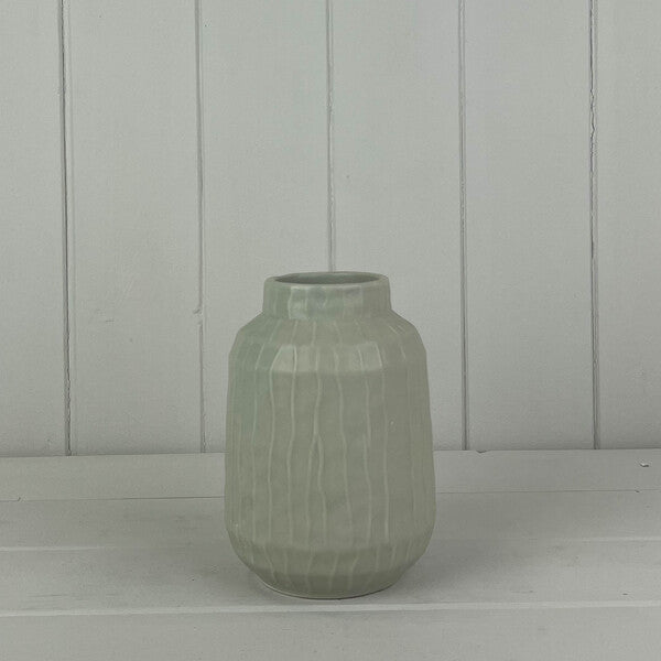 Glazed Pistachio Vase (14cm)