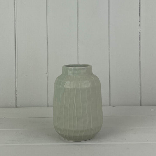 Glazed Pistachio Vase (14cm)