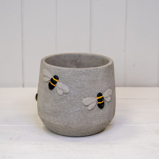 Cement Bee Planter  L16xw16xH14cm