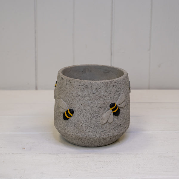 Cement Bee Planter L14xW14xH12cm