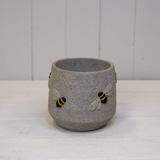 Cement Bee Planter L14xW14xH12cm