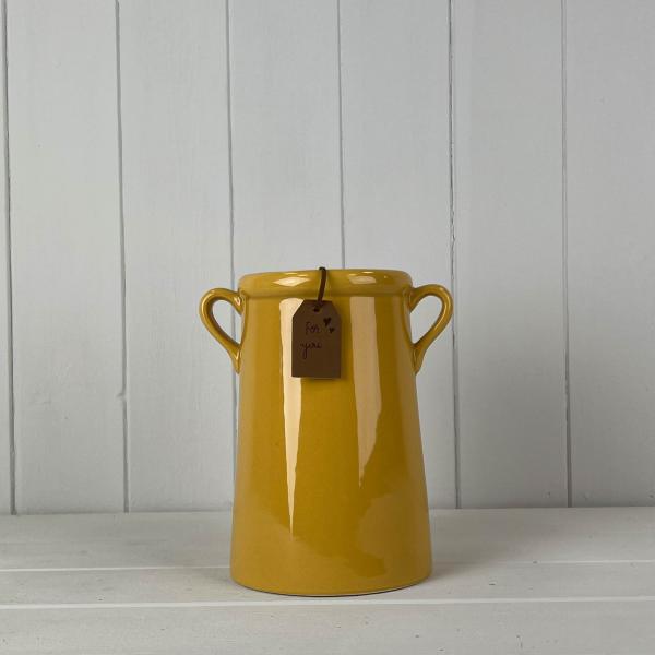 Burnt Yellow Vase (18cm)